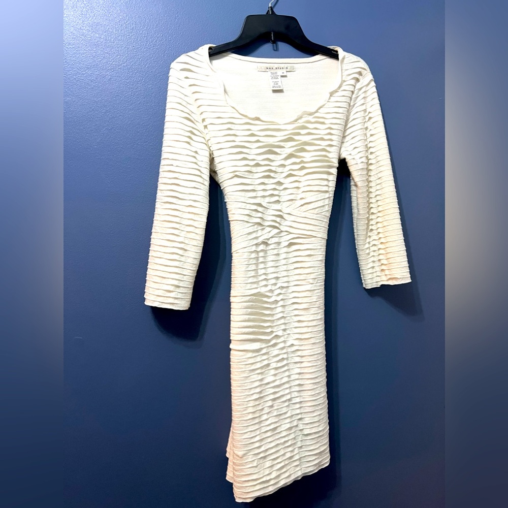 Max Studio Brand. Size Medium. off white dress